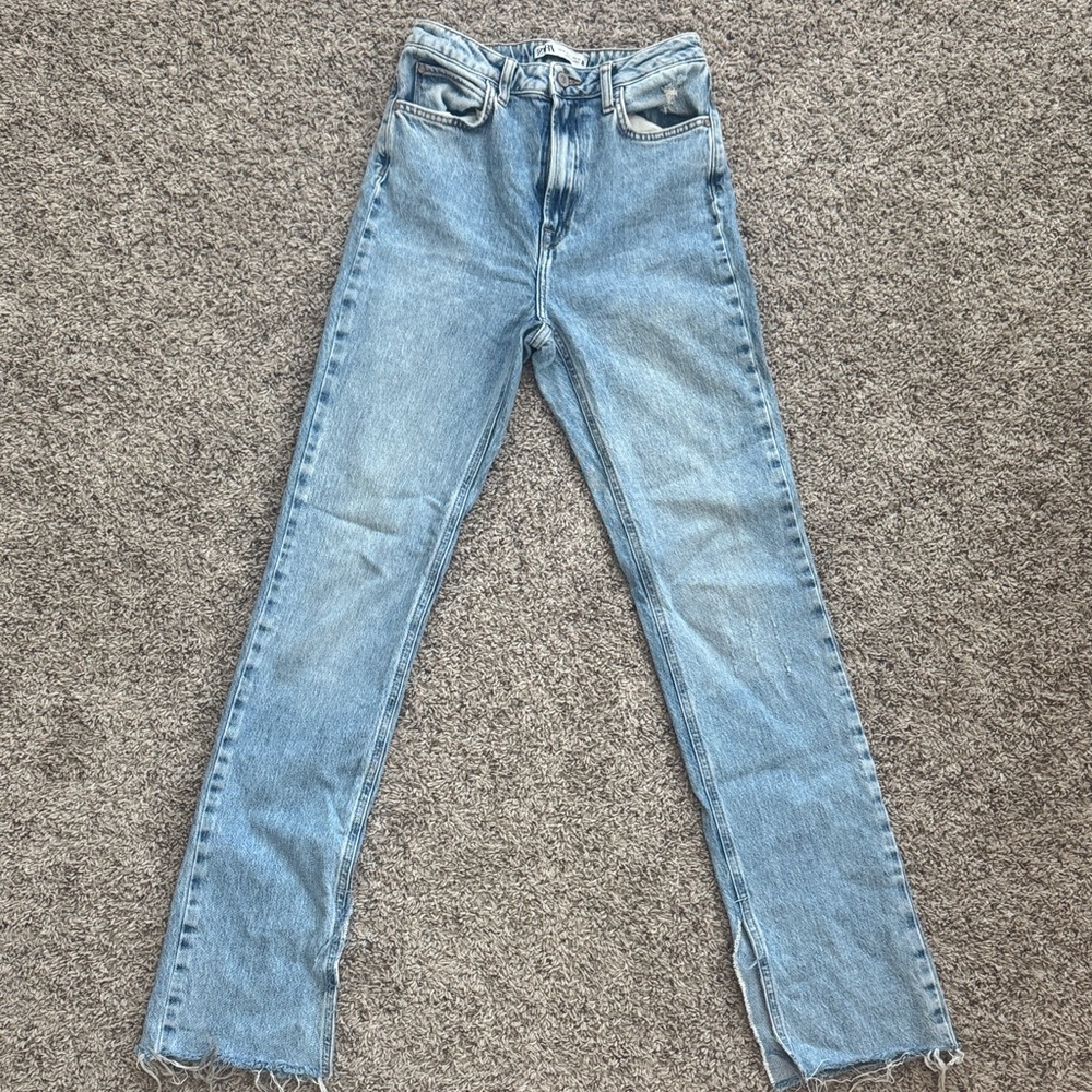Zara split leg bell bottoms